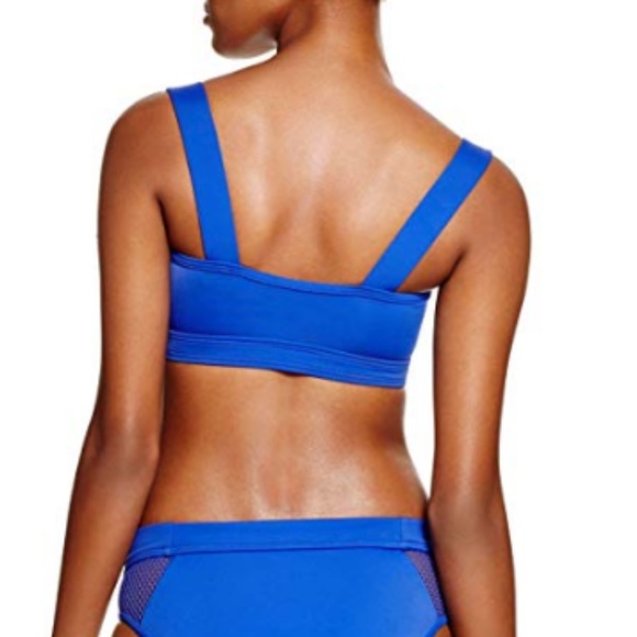 NWT DKNY Effect Mesh Splice Bra Bikini Swim Top - Picture 2 of 3